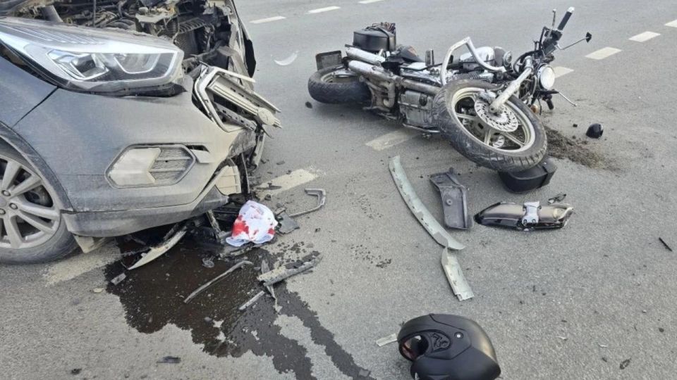 В пригороде Йошкар-Олы мотоциклист попал в серьёзное ДТП