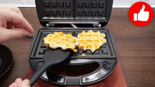 Заварите настроение с закусочными вафлями: пицца в минипекарне