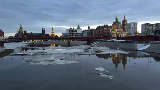 Лед тронулся: водная гладь Малой Кокшаги постепенно освобождается от снежно-ледяного покрова