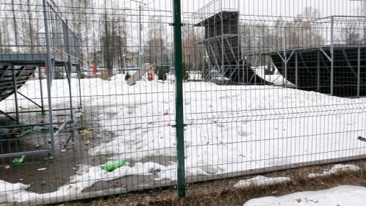 В Йошкар-Оле замусорили территорию скейт-парка