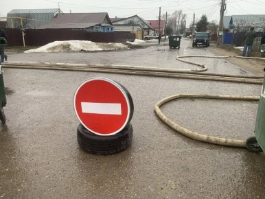 В Волжске продолжаются работы по устранению подтопления в частном секторе