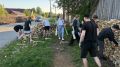 Тимуровцы посёлка Оршанка пришли на помощь бабушке