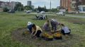 В Йошкар-Оле начали высаживать цветы на разворотных кольцах