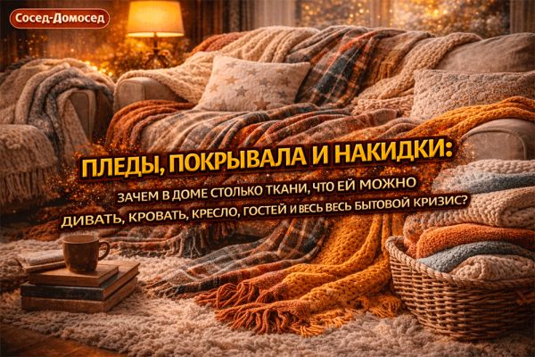 Текстильный уют: пледы и покрывала как незаменимые спутники вашего дома
