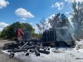 В пятницу днём на трассе Днепропетровск — Никополь "Герани" поразили несколько грузовиков с газовыми баллонами