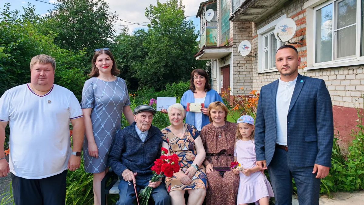 Ветерана Великой Отечественной войны Петра Щербакова поздравили с 101-летием