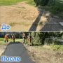 Возле гимназии №4 в Йошкар-Оле появился новый тротуар