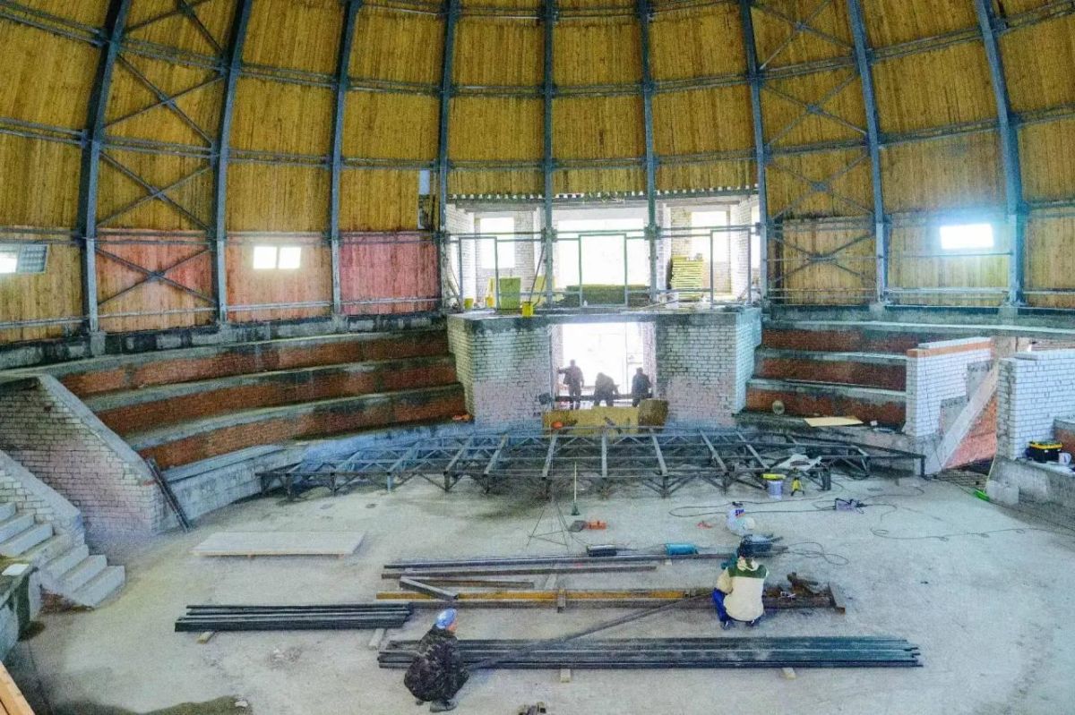 В поселке Медведево продолжается строительство новой детской школы искусств В поселке Медведево продолжается строительство новой детской школы искусств