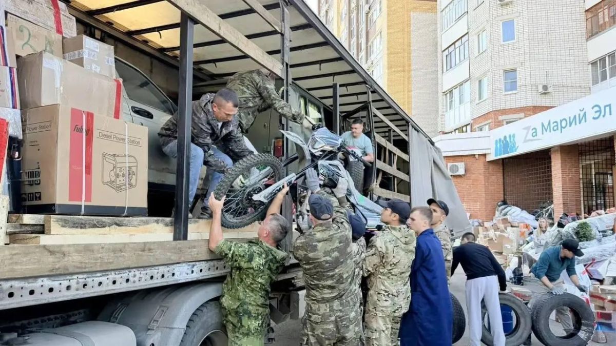 Из Марий Эл отправили 70-ю партию гуманитарного груза в шесть регионов России