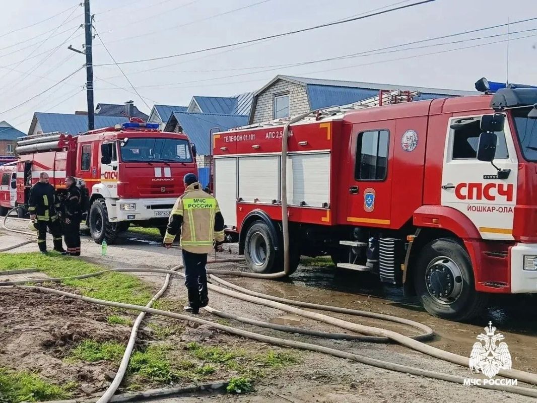 29 сентября пожар произошел в поселке Новый Медведевского района 29 сентября пожар произошел в поселке Новый Медведевского района