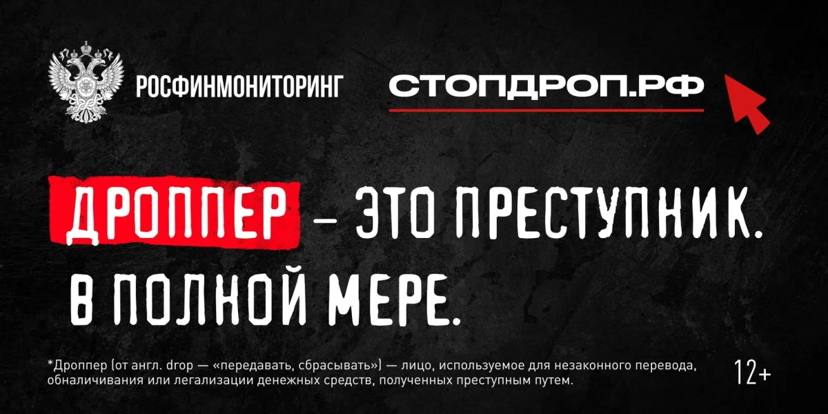 Лёгкие деньги могут обернуться уголовным делом: в России запустили кампанию «Стопдроп»